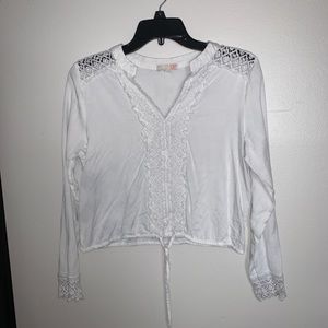 Lace White Blouse